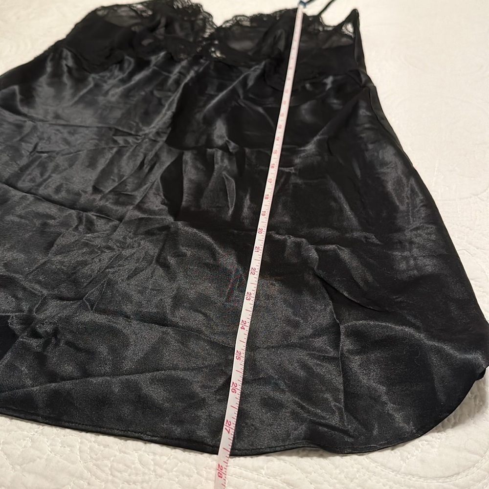 NWOT Victoria’s Secret Vintage Silk Slip Dress in Black Size M - Picture 11 of 16